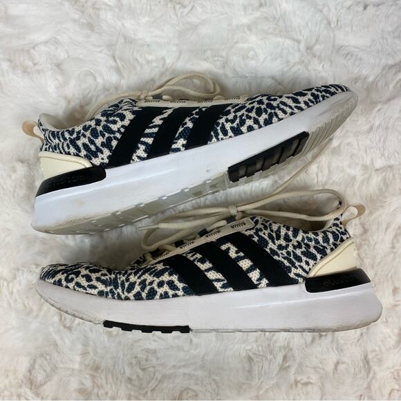 Adidas Cheetah Print Cloudfoam Running Shoes Sneaker Women's Size 8 Men's Size 7 - Picture 4 of 11